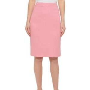 DKNY High Waisted Pencil Skirt French Rose 12 Like New (Note on Condition)